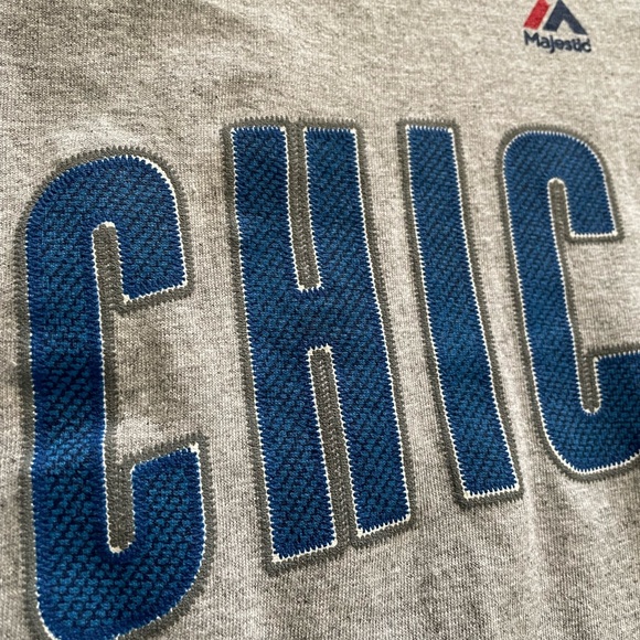 Majestic Chicago Cubs Grey #17 Bryant Graphic Unisex T-shirt Sz L - Picture 4 of 10